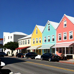 Caribbean Holidays, Bermuda Business Class, Visitors exploring pastel-coloured buildings and waterfront streets in Hamilton, Bermuda