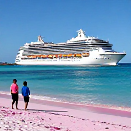 Caribbean Holidays, Bermuda Cruises December, A scenic view of Horseshoe Bay in Bermuda with pink sand, turquoise water and visitors enjoying a December afternoon