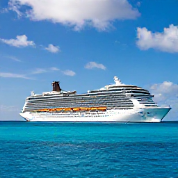 Caribbean Holidays, Bermuda Cruises May, A modern cruise ship sailing past Bermuda's turquoise coastline under bright May sunshine