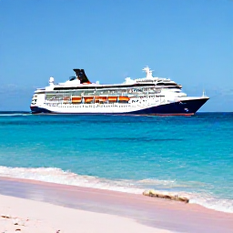 Caribbean Holidays, Bermuda Cruises November, A cruise ship approaching Bermuda's pink-sand coastline beneath a clear November sky