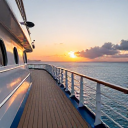 Caribbean Holidays, Bermuda Cruises October, Elegant cruise ship deck overlooking the Bermuda coastline at sunset in October
