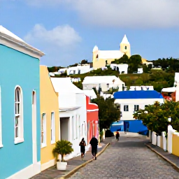 Caribbean Holidays, Bermuda Culture Holidays, Historic St George&rsquo;s Bermuda with pastel buildings, cobbled lanes and visitors walking beside old churches and harbour views