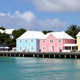 Caribbean Holidays, Bermuda Culture Holidays, Visitors cycling beside Bermuda&rsquo;s turquoise water and pastel houses, meeting friendly local residents in a peaceful island setting