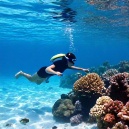 Caribbean Holidays, Bermuda Family Holidays, Children exploring colourful coral and tropical fish while snorkelling in clear shallow water off the Bermuda coast with an adult nearby