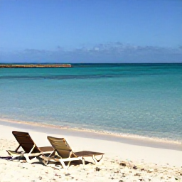 Caribbean Holidays, Bermuda February Breaks, Quiet pink-sand beach in Bermuda in February, with calm turquoise water and a couple of sun loungers