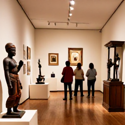 Caribbean Holidays, Bermuda February Holidays, Bermuda cultural museum and gallery interior with historic objects, African heritage displays and visitors viewing exhibits