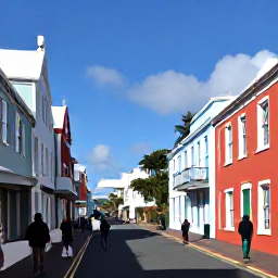 Caribbean Holidays, Bermuda February Holidays, Families exploring the historic streets and pastel-coloured buildings of Hamilton, Bermuda