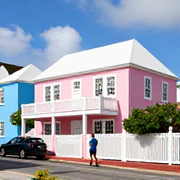 Caribbean Holidays, Bermuda Holidays, A traveller exploring pastel-coloured houses and historic streets in St George&rsquo;s, Bermuda, on a sunny day