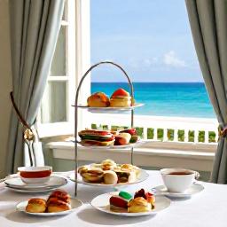 Caribbean Holidays, Bermuda in May, A traditional Bermuda afternoon tea served in an elegant island guesthouse, with sandwiches, scones and tea beside open windows