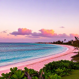 Caribbean Holidays, Bermuda in October, Sunset over Bermuda&rsquo;s turquoise sea and pink-sand shoreline, viewed from a peaceful coastal lookout