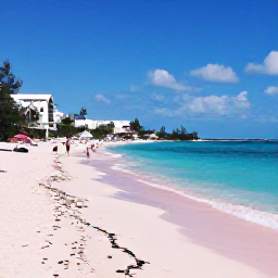 Caribbean Holidays, Bermuda Instagram Hotspots, A wide view of Horseshoe Bay in Bermuda with its pink sand, turquoise water and a relaxed beach atmosphere