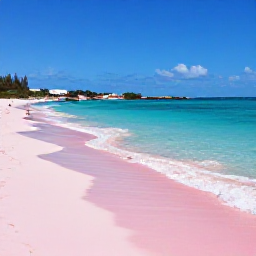 Caribbean Holidays, Bermuda Instagram Hotspots, Bright pink sand, turquoise sea and a relaxed beach scene at Horseshoe Bay in Bermuda during a sunny August afternoon