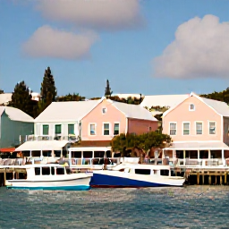 Caribbean Holidays, Bermuda Instagram Spots, Pastel colonial buildings and colourful boats around Front Street in Hamilton, Bermuda, photographed in warm May sunshine