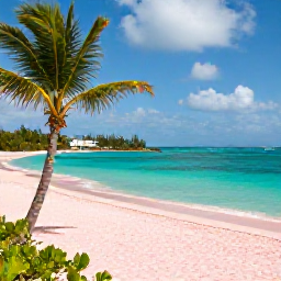 Caribbean Holidays, Bermuda January Holidays, Sunny all-inclusive resort overlooking Bermuda's turquoise sea in January, with pink sand, palm trees and relaxed holiday atmosphere