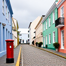 Caribbean Holidays, Bermuda January Tours, A guided walking tour through historic St George's in Bermuda, with pastel buildings, cobbled lanes and a red post box