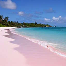 Caribbean Holidays, Bermuda June Holidays, Bermuda beach in June with pink sand, calm blue water, snorkellers and green coastal scenery