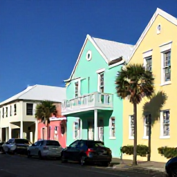 Caribbean Holidays, Bermuda June Tours, A guided walking tour through Hamilton, Bermuda, showing pastel-coloured buildings, historic architecture and palm-lined streets
