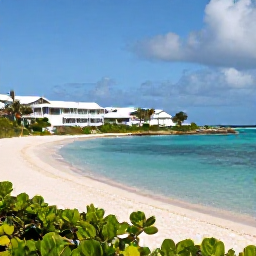 Caribbean Holidays, Bermuda Luxury Holidays, Elegant luxury resort overlooking a calm turquoise Bermuda bay in September sunshine