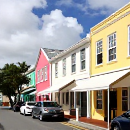 Caribbean Holidays, Bermuda Luxury Holidays, Visitors exploring colourful Hamilton streets and historic Bermuda architecture in warm May sunshine