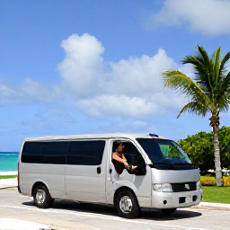 Caribbean Holidays, Bermuda Multi-Country Trips, A comfortable airport transfer and travellers with luggage arriving at a tropical Caribbean resort