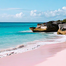 Caribbean Holidays, Bermuda Nature Holidays, A quiet Bermuda coastline in December with turquoise water, pink sand, rugged rocks and soft winter sunlight