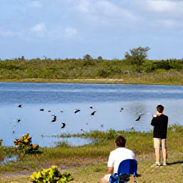Caribbean Holidays, Bermuda Nature Holidays, Bermuda birdwatchers observing native and migratory birds around a quiet wetland and coastal reserve in February