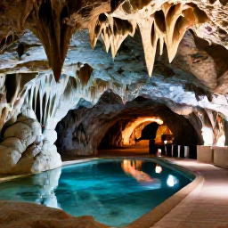 Caribbean Holidays, Bermuda Nature Holidays, Crystal Cave in Bermuda with dramatic stalactites, clear underground pools and softly lit pathways