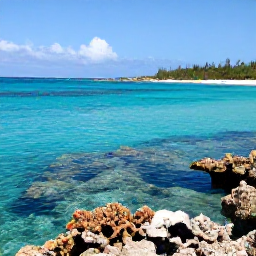 Caribbean Holidays, Bermuda Nature Holidays, Crystal-clear Bermuda bay with snorkeller viewing colourful fish, coral and rocky seabed in calm January water
