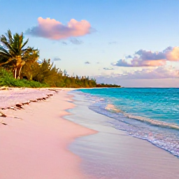 Caribbean Holidays, Bermuda Nature Holidays, Quiet Bermuda coastline in November with turquoise water, pink-sand beach and soft morning sunlight
