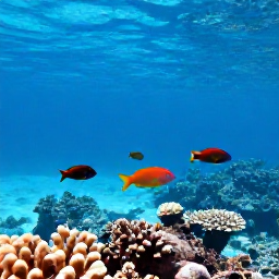 Caribbean Holidays, Bermuda Nature Holidays, Snorkeller viewing colourful fish above a coral reef in clear Bermuda water