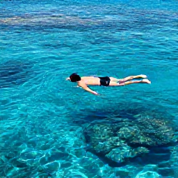 Caribbean Holidays, Bermuda October Tours, Travellers swimming and snorkelling in clear blue water near Bermuda, with coral reefs and colourful fish visible beneath the surface