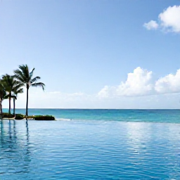 Caribbean Holidays, Bermuda September Holidays, A stylish adults-only Bermuda resort with an infinity pool, palm trees and turquoise ocean views in September
