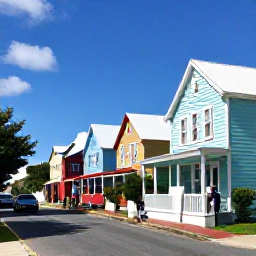 Caribbean Holidays, Bermuda September Holidays, Visitors exploring colourful Bermuda houses and historic streets in Hamilton during a bright September day