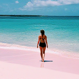 Caribbean Holidays, Bermuda Solo Holidays, Solo traveller relaxing on Horseshoe Bay Beach in Bermuda, pink sand, turquoise sea and gentle April sunshine