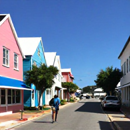 Caribbean Holidays, Bermuda Solo Holidays, Solo visitor exploring Hamilton, Bermuda, with pastel buildings, leafy streets, independent shops and a sunny harbour atmosphere