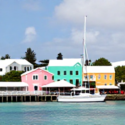 Caribbean Holidays, Bermuda Solo Holidays, Solo visitor exploring pastel-coloured buildings and a lively waterfront street in Hamilton, Bermuda