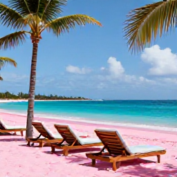 Caribbean Holidays, Bermuda Spa Breaks, A stylish Bermuda spa resort with pink-sand beach, turquoise sea, palm trees and comfortable loungers