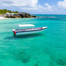 Caribbean Holidays, Bermuda Tours November, A clear turquoise bay in Bermuda with a small glass-bottom boat, colourful fish visible beneath the water and a rocky coastline