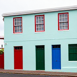 Caribbean Holidays, Bermuda Walking Holidays, Historic walking street in St George's, Bermuda, with pastel colonial buildings, colourful doors and visitors exploring on foot