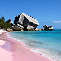 Caribbean Holidays, Bermuda Walking Holidays, Walkers on Bermuda&rsquo;s South Shore with Horseshoe Bay&rsquo;s pink sand, clear water and dramatic coastal rocks in the background