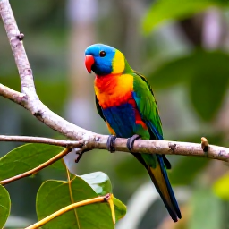 Caribbean Holidays, Birdwatching Holidays, Colourful Saint Vincent parrot perched in lush rainforest foliage on Saint Vincent, Caribbean island nature scene
