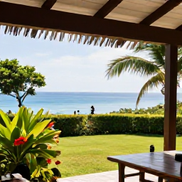 Caribbean Holidays, Birdwatching Holidays, Comfortable Caribbean accommodation with a shaded veranda, tropical garden and distant sea view on Saint Vincent