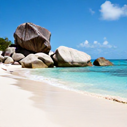 Caribbean Holidays, British Virgin Islands Cruises, Visitors relaxing on white sand at The Baths on Virgin Gorda, surrounded by enormous smooth granite boulders and clear sea