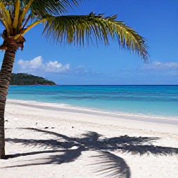 Caribbean Holidays, British Virgin Islands Wellness, Quiet tropical beach in the British Virgin Islands with calm turquoise water, soft white sand and a shaded palm tree