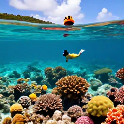 Caribbean Holidays, BVI August Tours, Visitors snorkelling above a colourful coral reef in clear Caribbean water near the British Virgin Islands