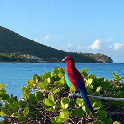 Caribbean Holidays, BVI Birdwatching, Colourful Caribbean birds perched in coastal scrub on a sunny British Virgin Islands morning