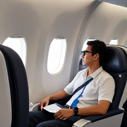 Caribbean Holidays, BVI Business Class, Business class traveller relaxing in a comfortable aircraft seat before arriving in the British Virgin Islands