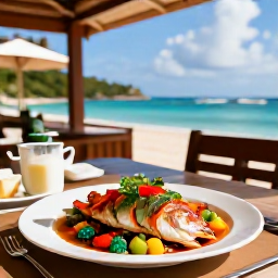 Caribbean Holidays, BVI Business Class, Friendly Caribbean restaurant beside the sea in Tortola serving fresh fish and colourful local dishes