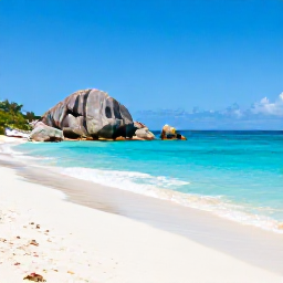Caribbean Holidays, BVI Business Class, White sandy beach and clear turquoise sea at The Baths on Virgin Gorda with large granite boulders