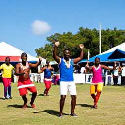 Caribbean Holidays, BVI Culture Holidays, Colourful October cultural festival in the British Virgin Islands with local music, dancers and visitors enjoying an outdoor celebration